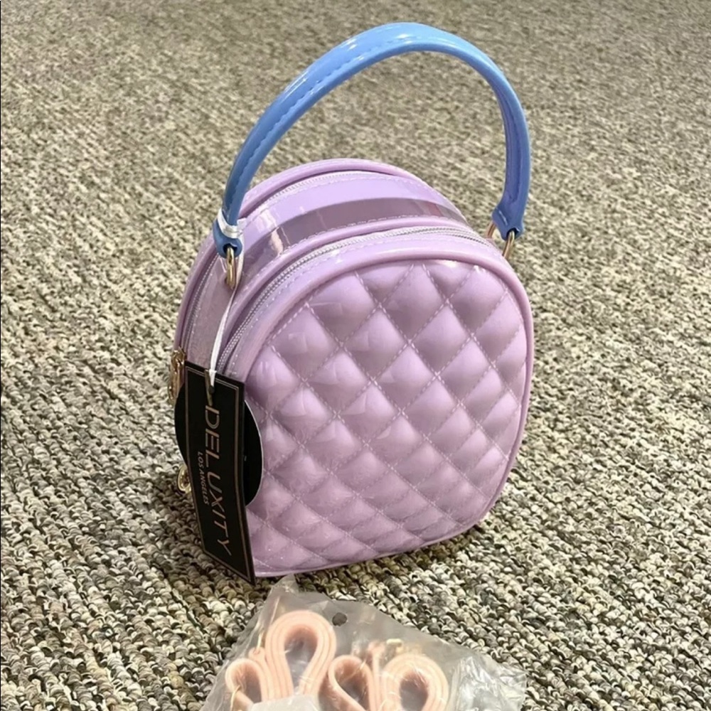 DELUXITY Los Angeles JELLY Bag With Straps NWT